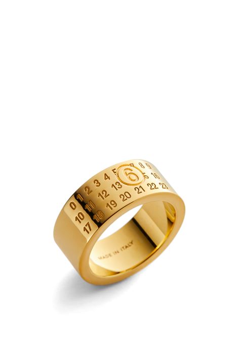 numeric signature ring woman gold-colored MM6 MAISON MARGIELA | SM6UQ0057 P6469950